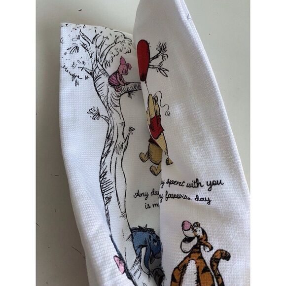 2 Pk Disney Winnie The Pooh Kitchen Towels A Day Spent With You Is My Favorite - Picture 11 of 11